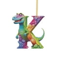 thumbnail image 3 of Christmas Dinosaur Acrylic Alphabet Ornaments Decorative Hanging Letters For Festive Tree Craft And, 3 of 6