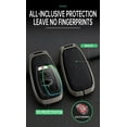 thumbnail image 5 of Metal Key Fob Cover Leather Car Key Case Fit for Subaru Accessories compatible with Subaru Ascent 2019-2021,BRZ 2022,Crosstrek 2018-2022,Forester 2019-2022,Impreza 2017-2021,Legacy 2018-2021,Outback, 5 of 9