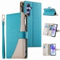 thumbnail image 2 of Funda cartera GANGXUN para Samsung Galaxy A55 , cuero PU con tarjetero, cremallera, correa de mano, soporte y protección 474°, 2 of 6