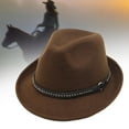 thumbnail image 1 of Sombreros Fedora Fernando para hombre Marrón oscuro, 1 of 8