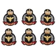 thumbnail image 1 of uds parches de tela DIY bordado abeja corona insignia patrón hierro en parches para ropa decoración artesanal de reparación, 1 of 5