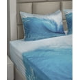 thumbnail image 6 of Ambesonne Ocean Fitted & Top Sheet Set with Shams, Extreme Water Sports, Aqua White, 6 of 8