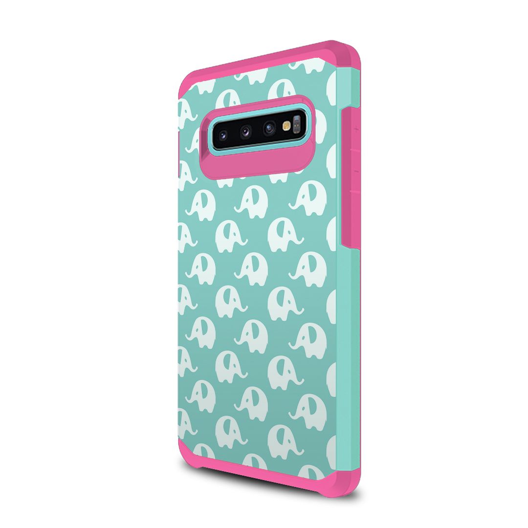 Capsule Compatible With Galaxy S10 Plus Drop Protection Protective Women Girly Mint Green Pink Case Slim Thin Shield Layer Cute Cover For Samsung Galaxy S10 S10 Plus Mint Elephant Walmart Com