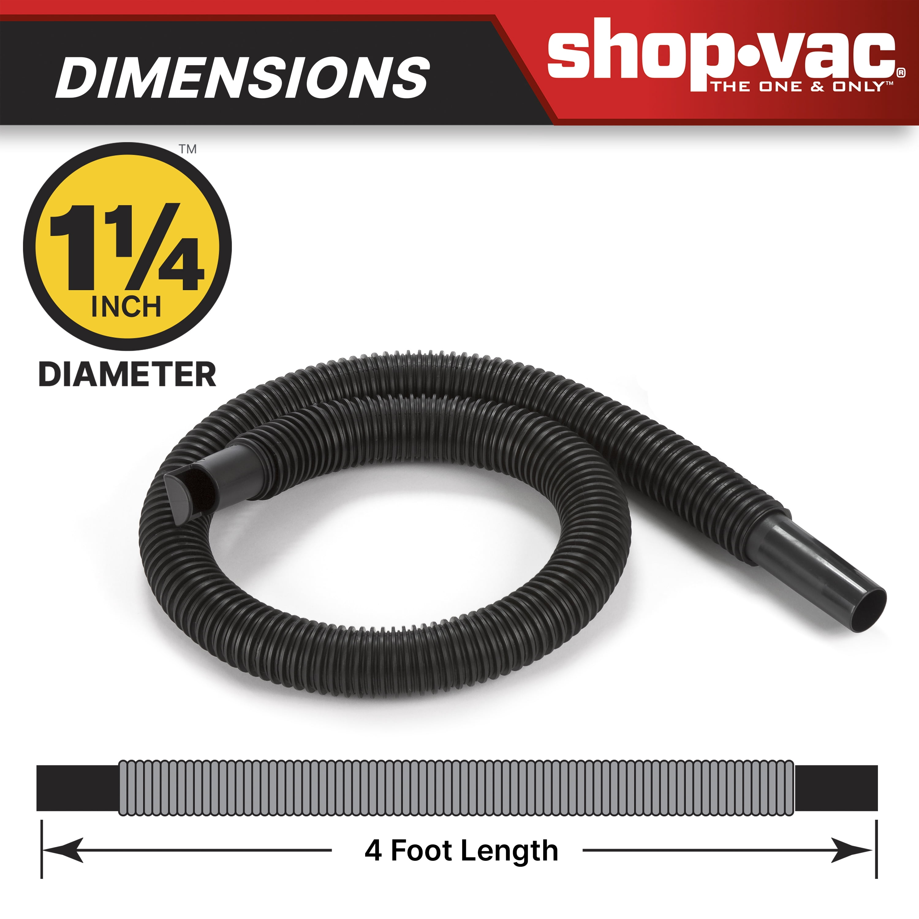 Prolunga Per Aspiratore Shop-Vac 9061400 &ndash; Bacchette Da 1,25 Pollici (diametro 3,17cm)