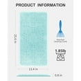 thumbnail image 5 of OTHWAY Non Slip Grassy Bathtub Mat :25.6x13.4 inches Spa Foot Massage Bathroom Rug,Quick Drain Shower Floor Mat for Elderly Pregnancy & Families(Light Blue), 5 of 9