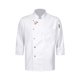 thumbnail image 3 of Abrigo de Chef para hombre y mujer, uniforme de cocina para restaurante, panadería, Ropa de Trabajo, ropa con cuello levantado, Tops con botones de Bordado de letras, 3 of 5