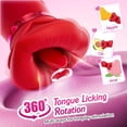 thumbnail image 2 of Vibrador para chupar la boca 4 en 1, juguete sexual con forma de rosa, vibrador de lengua, juguetes sexuales para adultos para lamer y chupar, juguetes sexuales para parejas femeninas, 2 of 5