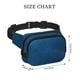 thumbnail image 4 of Fotbe Deep Blue Glitter Cangurera Cuadrada con Estampado de Doble Capa, Bolsa de Cintura Ajustable Mini para Hombres y Mujeres, 4 of 9