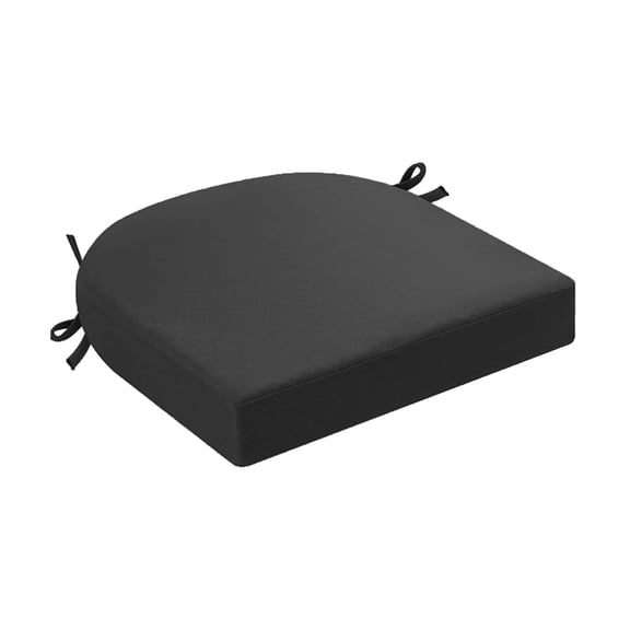 Indoor Outdoor Chair Seat Cushions with Ties Water-Resistant Patio Chair Cushions with Ties, High Density Foam Outdoor Seat Cushion 17" X 16" X 2"