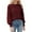 Red, variant on Cute Sweater Women Crewneck Long Sleeve Puff Sleeves Business Casual Work Cable Knit Warm Sweaters