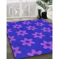 thumbnail image 2 of Ahgly Company Indoor Rectangle Patterned Lovely Purple Area Rugs, 6' x 9', 2 of 6