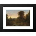 thumbnail image 2 of Washington Allston 14x11 Black Modern Framed Museum Art Print Titled - A Landscape After Sunset (C. 1819), 2 of 5