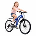 thumbnail image 6 of ICEELF Boys & Girls Mountain Bike Ages 6-15, 20/24 inch 7-Speed Bike with Dual Suspension, Dual Disc Brakes & High-Carbon Steel Frame, 6 of 11