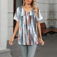 thumbnail image 4 of Usted Es Más Que una Camisa de Puntuación de Prueba, Cuello en V de Manga Corta Suelta, Camisa para Mujeres, 4 of 8