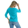 thumbnail image 4 of Hanes Women's T-Shirt Raglan Sleeve Tee Stretch Cotton Plain 6 Colors sz S-2XL, 4 of 5