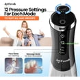 thumbnail image 4 of Cordless dental water flosser cleaner - 2 modes and 12 levels pressure floss oral irrigator, rechargeable portable 350 large capacity electric water flosser, home travel orthodontic care, 4 of 4