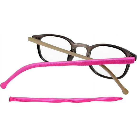 Templesox Eyewear Sleeves Glasses Frame Arm Protector Sleeves for Men & Women, Pink Large