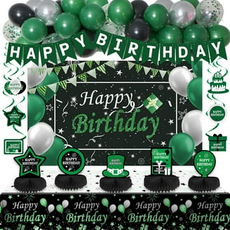 Art Party Decorations Set - Happy Birthday Banner & Paint Garland For Kids & Adult Painting Parties