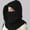 Black, variant on Women's Solid Color Balaclava Hood, 3-in-1 Windproof Thermal Face Mask and Neck Warmer, Cold Weather Ski Mask for Outdoor Sports Running Cycling - Black