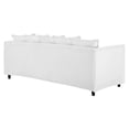 thumbnail image 5 of Modway Avalon Modern Wood and Fabric Slipcover Sofa in White Finish, 5 of 11