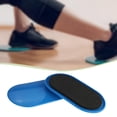 thumbnail image 3 of 2 deslizadores de núcleo para entrenamiento abdominal, almohadillas para abdominales, deslizadores de suelo para el hogar, alfombras, pilates y viajes azul, 3 of 7