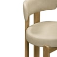 thumbnail image 4 of TOV Furniture Odessa Cream Vegan Leather Dining Chair, 4 of 8