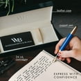 thumbnail image 4 of Wordsworth & Black Majesti Fountain Pen-(Blue), Luxury Case, 24K Gold Finish; 18K Gilded Medium Nib- Ink Cartridges, Refillable Ink Converter-Calligraphy Pen-Best Business Gift Set for Men & Women, 4 of 11