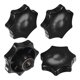 thumbnail image 1 of Uxcell 4-Pack 7 Pomos de Estrella, Rosca Femenina M8 60mm Cabeza de Siete Puntas Agujero Ciego Mangos de Sujeción [Negro], 1 of 1
