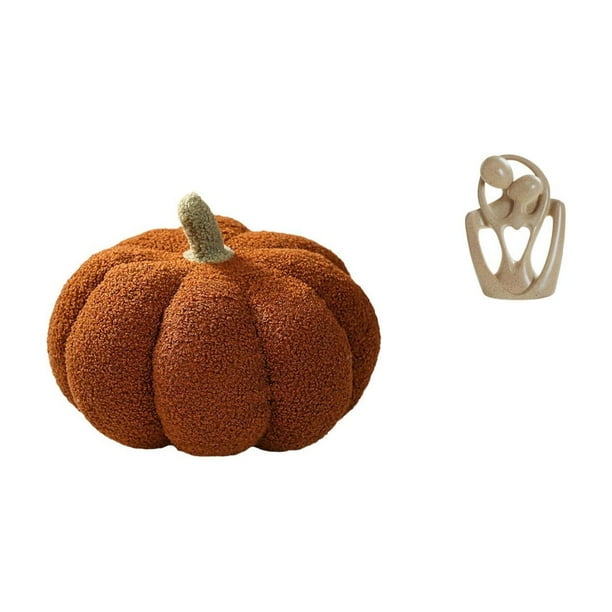 Almohadas de calabaza de Halloween,Almohadas de calabaza de Halloween Decoración del hogar Suave,Cojines de calabaza para Halloween,peluches,sofá,Estatua abstracta,Estatua abstracta para