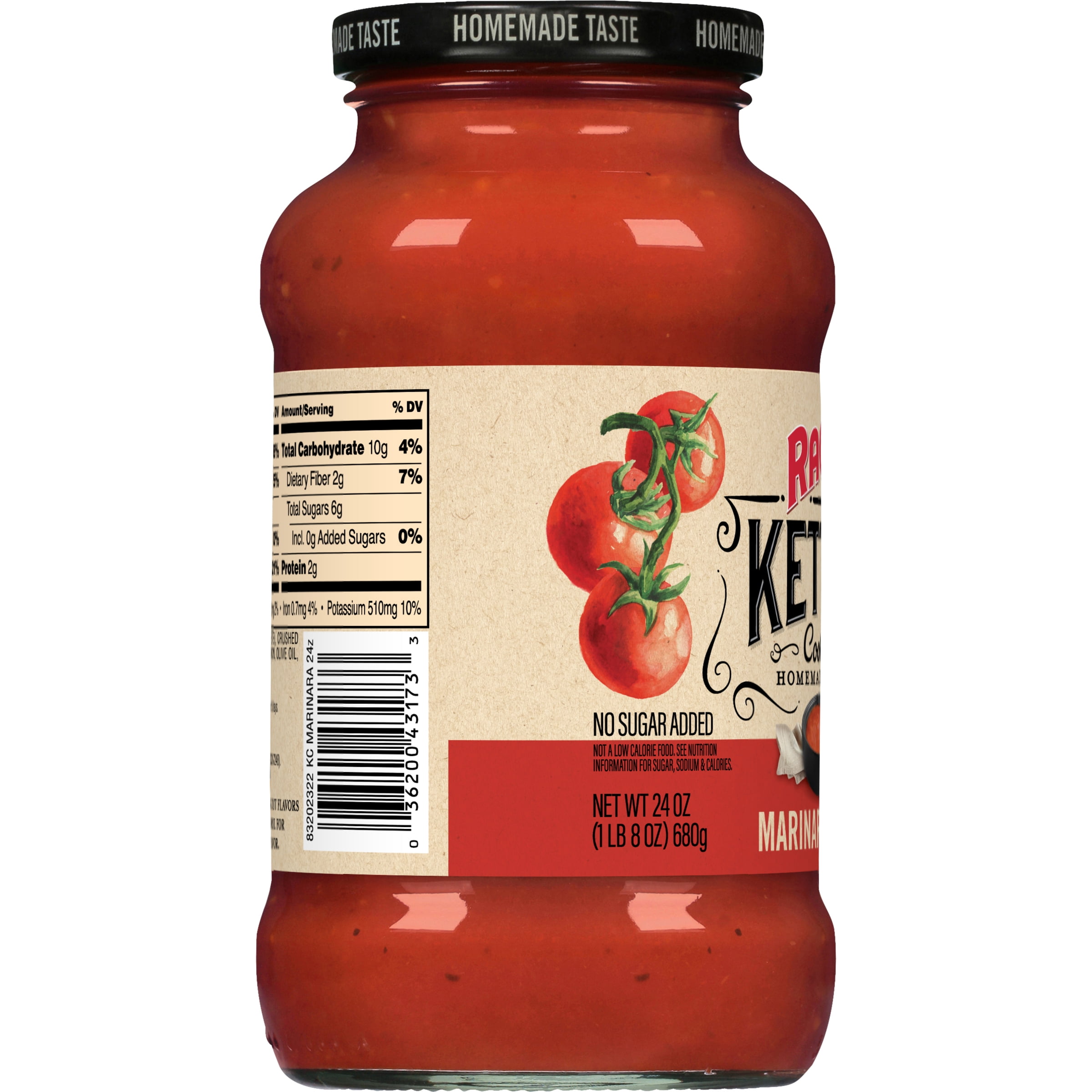 RAGU Kettle Cooked Marinara Sauce, Pasta Sauce, 24 oz