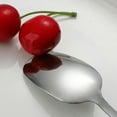 thumbnail image 4 of 2 Pack Stainless Steel Thick Square Spoon, Korean Style Rice Soup Spoon, 304, Creative Red Mesh Handle, for Dining Table, 4 of 9