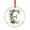 Pattern-1, variant on Letter H Monogram Letter Floral Watercolor Glass Ornament Floral Monogram Letter Christmas Glass Decoration Gift Exchange Present Ideas