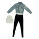 thumbnail image 4 of Chaqueta vaquera para mujer, escala 1:6, figura femenina clásica, ropa para cuerpo a escala de 12 pulgadas Azul, 4 of 9