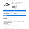 thumbnail image 2 of Rear Brake Pad Set - Compatible with 2004 - 2010 Toyota Sienna 2005 2006 2007 2008 2009, 2 of 2