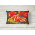 thumbnail image 2 of Vegetables - Tomatoes Slice It Up Canvas Fabric Decorative Pillow, 2 of 3