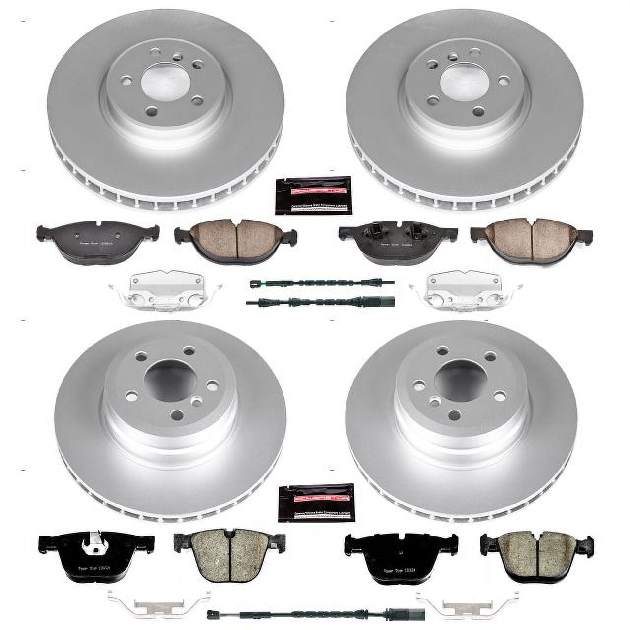 Power Stop CRK7432 Z23 Evolution Geomet Coated Brake Kit-Front & Rear