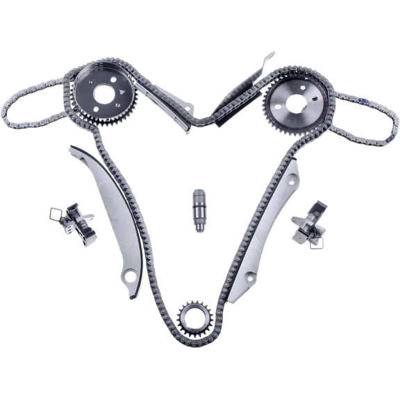 A-Premium 13PCS Engine Timing Chain Kit W/Tensioner [fit OHV, 6Cyl 2.7L] Compatible with Dodge Magnum 05-07, Stratus 03-06, Intrepid 02-04, Charger 2006 2007 & Chrysler Concorde 02-04, 300 05-07