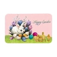 thumbnail image 4 of Easter Bunny Egg Decor Rug 100% Polyester Indoor Area Rug for Living Room Playroom Entryway Holiday Decor, 4 of 6
