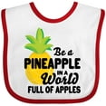thumbnail image 3 of Inktastic Be a Pineapple in a World Full of Apples Boys or Girls Baby Bib, 3 of 4