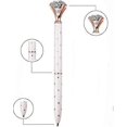 thumbnail image 4 of 3PCS Diamond, Large Crystal Diamond, Bling Metal , Pen Office and School, Silver / White Rose Polka Dot / Rose Gold, Including 3Pen Refills., 4 of 5