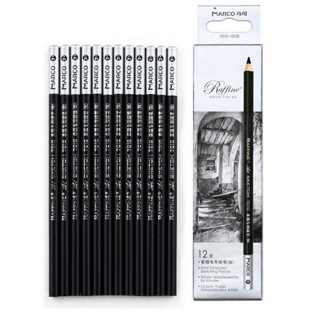 CCOCC Drawing Pencils,Expert Sketch Pencils Kit,Dynamic Charcoal Pencils for Artists,Thick Core Art Pencils