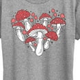 thumbnail image 3 of Instant Message - Mushroom Heart - Women's Short Sleeve Graphic T-Shirt, 3 of 6