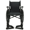 Karman 802N-Dy 30 lbs Lightweight Wheelchair with Flip Back Armrest and Elevating Legrest, 16" Seat