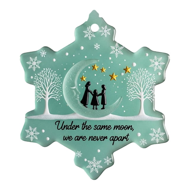 Adornos Navideños Hechos a Mano, Copo de Nieve, Mar, Amistad, Colgante