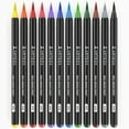 thumbnail image 4 of Arteza Blendable Ink Real Brush Tip Artist Brush Pens Set, Assorted Colors 12 Pack, 4 of 8
