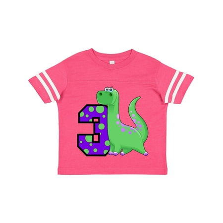 

Inktastic Dinosaur 3rd Birthday Gift Toddler Boy or Toddler Girl T-Shirt