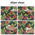 thumbnail image 4 of PIKWEEK Round Tablecloth Small-Scale Flowers Round Fitted Tablecloth with Elastic Edge, Waterproof Oil Proof Table Cloth Wipe Clean Table Cover for Indoor and Outdoor, 4 of 7