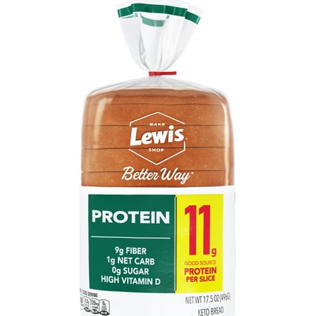 Lewis Bake Shop Better Way Protein Bread, 17.5 oz