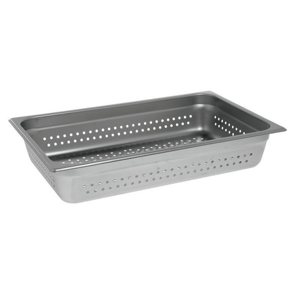 HUBERT® Steam Table Pan Hotel Pan Full Size Perforated Stainless Steel - 4" D