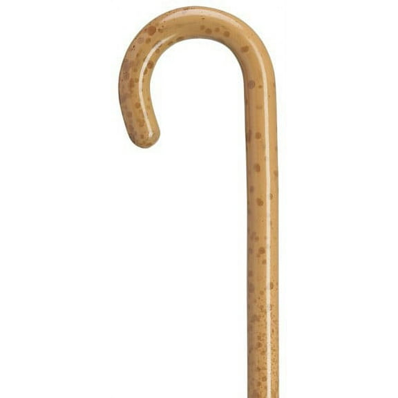 Walking Cane Lady's Round Nose Crook Handle Cane Malacca Stained Maple wood